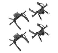 minkissy 4Pcs Polarized Sunglasses Clip-On Lens Clips for Frameless Eyeglasses, Stainless Steel 3D Movie Glasses Holders, Anti-Glare Sunglass Lens Clips for Men and Women