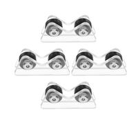 minkissy 4pcs Pool Cue Roller Straightness Checker for Billiard and Snooker Cues Acrylic Ferris Wheel Structure, Providing Stable Support and Quick Feedback for Club Use and Leisure Games