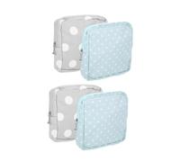 minkissy 4pcs Portable Pad Holder for Purse Compact Menstrual Pad Bag with Organized Compartments Privacy Protection Stylish Feminine Hygiene Pouch for Travel Office School