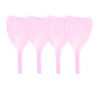 minkissy 4pcs Practical Hairdressing Shield Hairdressing Mask for Face Protection Made of Plastic Suitable for Salon Use and When Using Perfumes Random Color