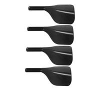 minkissy 4pcs Professional Barber Hairdressing Face Baffle Cover with Handle Reusable Plastic Haircut Forehead Shield for Hair Coloring and Styling Protection