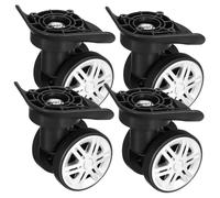 minkissy 4pcs Replacement Luggage Wheels for Suitcase Repair Swivel Caster Wheels for Travel Suitcase Replacement Kit
