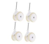 minkissy 4pcs Replacement Wheels for Baby Walker Quiet Pu Swivel Casters for Stroller Walker Safe Comfortable Baby Stroller Accessories for Home Use