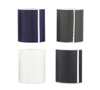 minkissy 4pcs Self-Adhesive Sewing Patch Rolls for Clothing Repair, Sturdy Cloth Stickers in Navy, Army Green, Black, and Beige, No Iron-on Needed, Suitable for DIY Garment Mending