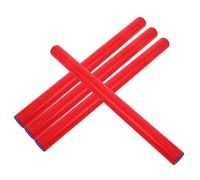 minkissy 4pcs Sensory Training Rod Toss Rings Game for Home and Kindergarten Red Plastic Sports Party for Play and Sensory Integration Development