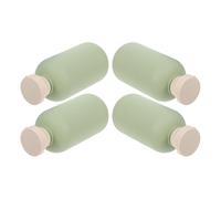 minkissy 4pcs Shampoo Bottles Leak Plastic Dispensing Bottles for Travel Flip Cap No Spill Worries for Toiletry Kits