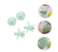 minkissy 4pcs Shell Hairpin Chic Hairpins Pearl Decorative Hair Clips for Girls Hair Accessories and Sailor Accessories Women for Outdoor