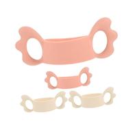 minkissy 4pcs Silicone Bottle Handles Comfortable Slip Resistant Grip for Newborns Durable Design for Wide Neck Bottles Safe Secure