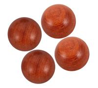 minkissy 4pcs Solid Rosewood Wood Massage Tools Hand Strengthening Exerciser Balls for Senior Finger Strengthening Gentle Texture Hand Relaxation in Silent Meditation Sessions