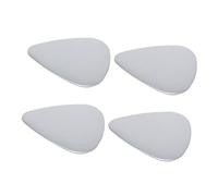 minkissy 4Pcs Stainless Steel Guitar Plectrums Double-Sided Polished Metal Picks for Electric and Acoustic Guitar, Bass, and Ukulele Accessories