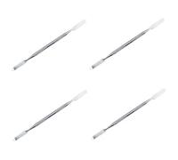 minkissy 4pcs Stainless Steel Mixing Tool for Makeup Embossing Color Modulation Bar for Foundation Concealer and Pigments and Easy to Clean Mixing Rod Silver