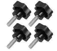 minkissy 4pcs Star Knob Hexagonal Plastic and Stainless Steel Hand Tightening Screw with Quick Removal Feature for Patio Umbrella Holder and Umbrella Base in Automotive and Machinery Use