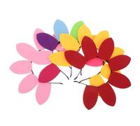 minkissy 4pcs Sunflower Headband Stylish Floral Hair Accessories for Couples for Valentine's Day Birthday Parties and Scenic Photoshoots