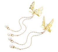 minkissy 4pcs Tassel Butterfly Hair Clips Purple Mini for Women Girls Moving Butterfly Hair Barrettes for Daily Life Parties Ceremonies
