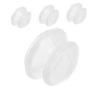 minkissy 4pcs Transparent Silicone Facial Cupping with Gentle Vacuum Suction for Skin Therapy Portable Massage Cups for Beauty Spa and Professional Face Cupping Tool