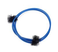 minkissy 4pcs Trumpet Cleaning Kit Flexible Snake Brush Cleaning Rod Casing Brush for Cornet Maintenance Lightweight Musical Instrument Care Set Blue