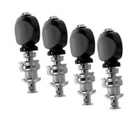 minkissy 4Pcs Ukulele Tuners with Black Nickel Handles Tuning Pegs for Musical Instrument Strings Suitable for Beginners and All Hand