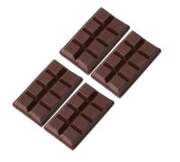 minkissy 4PCS Valentine's Day Simulated Chocolate Decor Realistic Faux Chocolate Model for Tabletop Display for Home Shop Decorations Party Supplies Romantic Touch for Celebrations