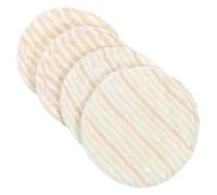 minkissy 4pcs Washable Breastfeeding Pads for Women Thickened Double-Sided Cotton Breast Cushions Reusable Nursing Pads with High Absorption Lightweight and Comfortable for Moms The Go