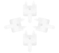 minkissy 4pcs White Vertical Blind Rod Replacement Parts DIY Friendly Plastic Blinds Repair Accessories Easy to Install Control Wand Kit for Vertical Home Improvement