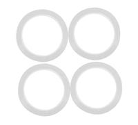 minkissy 4pcs White Violin Fingerboard Tapes PVC Self Adhesive Fretboard Stickers for Beginners Note Position Guide Practice Musical Instrument Decals