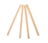 minkissy 4pcs Wooden Domino Racks Unfinished Letter Tile Holders Portable Mahjong Display Trays for Board Games Versatile Game Accessories for Adults