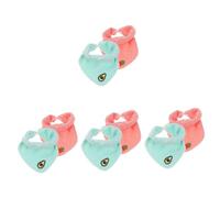 minkissy 4sets Infant Drool Bibs Baby Bandana Bibs for Boys Girls Triangle Towel for Toddlers 2pcs*4 Random Color