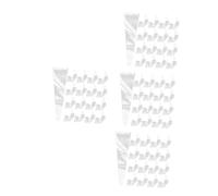 minkissy 4sets Transparent Bouquet Wrapping Sleeves Practical Flower Wrapping Bags for Single Roses Elegant Opp Packaging for Florists and Events for Holidays and Giving 100pcs*4