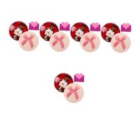 minkissy 5 Boxes Preserved Decoration Decorations Kit Artificial Plants Balloon Fairy Lights Battery Operated Petals for Decoration Fake Faux Flowers Pink Soap Red