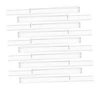 minkissy 5 Pairs Acrylic Music Page Clips Transparent Music Note Holders for Pianists Musicians Easy to Use Portable Durable for Viewing Storage