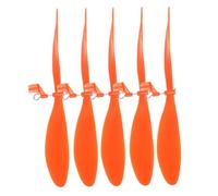 minkissy 5 Sets Large Plastic Airplane Propeller for Model Plane Kits Orange DIY Aircraft Accessories Parts for Rc Airplanes for Engineering and Craft Projects Included