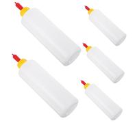 minkissy 5 Sets Plastic Lamb Milk Bottles Small Animal Feeding Bottles for Young Livestock Nursing for Calves Lambs and Other Small Animals Easy to Clean Portable Design