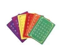 minkissy 5 Sets Reusable Telepathic Number Cards for Halloween Party Tricks Interactive Mentalism for Stage Performances and Calculation Mind Reading Acts