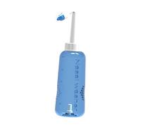 minkissy 500ml Nasal Rinse Bottle with Plastic Material, One-button Control and Upside down Use, Featuring 2 Nozzles for Adults and Children, Creative Appearance Suitable for Nasal