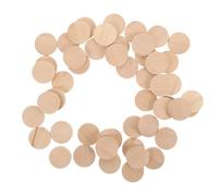 minkissy 50pcs 25mm Natural Solid Wood Discs Round Wooden Tokens for DIY Crafts Wooden Circle Ornaments Suitable for Art Projects Chess Pieces and Decorations