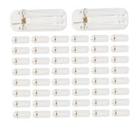 minkissy 50pcs Clear Plastic Hairpin Blanks for DIY Hair Accessories Firm Grip Snap Bang Clip Bases Invisible Hair Clips for Crafting