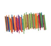 minkissy 50pcs Colorful Wooden Rhythm Sticks Set for Percussion Instruments for Music Lessons Interactive Play Group Activities for Classrooms Homes Kindergartens