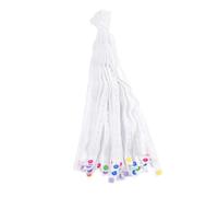 minkissy 50pcs Elastic Infant Diaper Straps with High Elasticity for Baby Diaper Fixing White Adjustable Belts to Prevent from Falling for Newborn Use