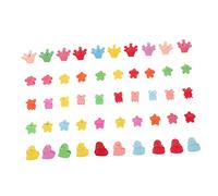 minkissy 50pcs Girl Hair Claw Clips Set Small Plastic Jaw Clips with Heart Crown Flower Star Rabbit Shapes for Kids Baby Girls Birthday Party Hair Accessories