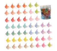 minkissy 50pcs Mini Butterfly Hair Claw Clips for Small Non-slip Hair Accessories with Gradient Colors for Styling Parties Daily Wear