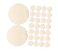 minkissy 50pcs Natural Loofah Face Scrub Pads Gentle Exfoliating Facial Loofah Sponge for Deep Cleansing Sensitive Skin Makeup Removal Multipurpose Scrubber for Women and Men