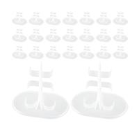 minkissy 50pcs Transparent Plastic Doll Display Stands with Peg Base for Princess Figures Secure Support Frame for Fashion Dolls Stable and Install Figure Holders for Dynamic Poses