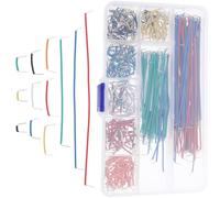 minkissy 560pcs Jumper Wire Kit with 14 Assorted Lengths Multicolored Solderless Breadboard Wires for Electronics Prototyping and Circuit Connections Random Color