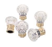 minkissy 5pcs Acrylic Perfume Spray Bottle Tops with Tight Fit and Easy Installation, Replacement Perfume Pump Tops for 15mm Bottles, for DIY and Gifting