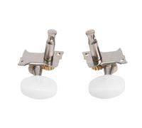 minkissy 5pcs Banjo Tuning Pegs with Bushings White and Silver Zinc Alloy PVC Replacement Machine Heads for Small Four-string Banjo Including Left and Right Tuners