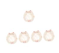 minkissy 5pcs Ceramic Watercolor Palette Tray for Artists Cute Cat Design Mixing Tray for Painting for Gouache and Nail Art Portable and Art Supplies