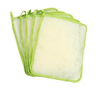 minkissy 5pcs Exfoliating Wash Cloths Face Cloth Exfoliating Bath Towel Body Scrub Small Size Lightweight Machine Washable for Travel