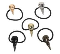 minkissy 5pcs Metal Crow Skull Skull Headband for Halloween Hair Accessories Men's and Tail Holders Unique Party Accessory