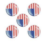 minkissy 5PCS National Flag Alloy Clips Creative Decorative Brooch Pins for Clothes Dresses Jackets More Elegant Design for Men Women for Parties Daily Wear
