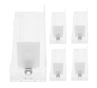 minkissy 5pcs Plastic Pusher Machine Auto-push Device for Goods Shelf Spring Loaded Design Enhances Product Display Efficiency Minimizes Manual Intervention Suitable for Supermarkets